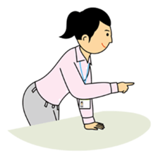 Woman office worker 2 sticker #175592