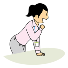 Woman office worker 2 sticker #175596