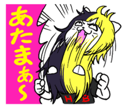 Head-banging cat sticker #176041