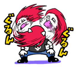 Head-banging cat sticker #176045