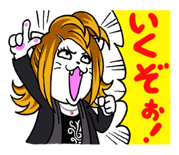 Head-banging cat sticker #176048