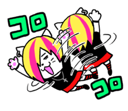 Head-banging cat sticker #176058