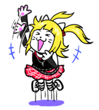 Head-banging cat sticker #176060