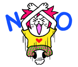 Head-banging cat sticker #176066
