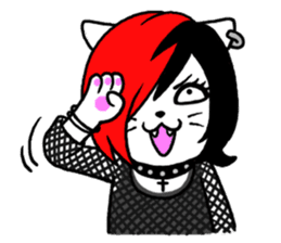 Head-banging cat sticker #176067