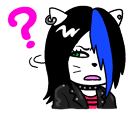 Head-banging cat sticker #176072