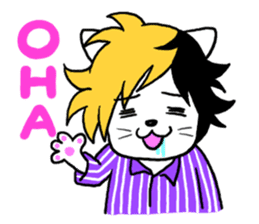 Head-banging cat sticker #176073