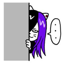 Head-banging cat sticker #176079