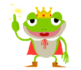 The Frog King and The Lizard Butler sticker #176881