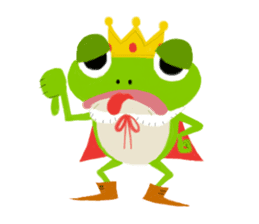 The Frog King and The Lizard Butler sticker #176882