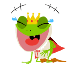 The Frog King and The Lizard Butler sticker #176883
