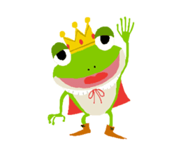 The Frog King and The Lizard Butler sticker #176885