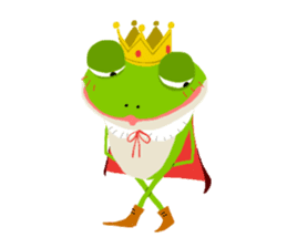 The Frog King and The Lizard Butler sticker #176887