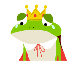 The Frog King and The Lizard Butler sticker #176888
