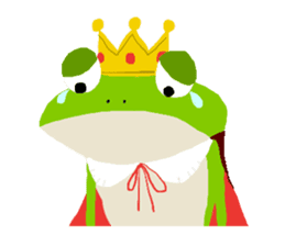 The Frog King and The Lizard Butler sticker #176888