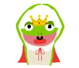 The Frog King and The Lizard Butler sticker #176889