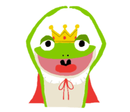 The Frog King and The Lizard Butler sticker #176889