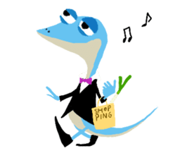 The Frog King and The Lizard Butler sticker #176892