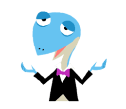 The Frog King and The Lizard Butler sticker #176893