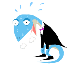 The Frog King and The Lizard Butler sticker #176894