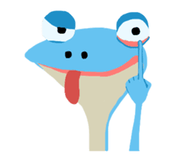 The Frog King and The Lizard Butler sticker #176897