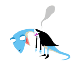 The Frog King and The Lizard Butler sticker #176899