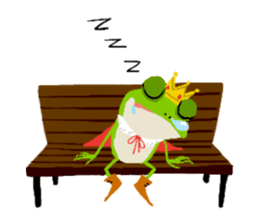 The Frog King and The Lizard Butler sticker #176906