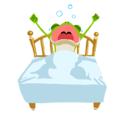 The Frog King and The Lizard Butler sticker #176907