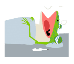 The Frog King and The Lizard Butler sticker #176908