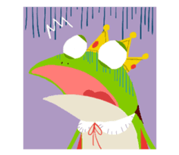 The Frog King and The Lizard Butler sticker #176911
