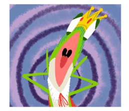 The Frog King and The Lizard Butler sticker #176912