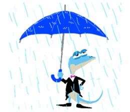 The Frog King and The Lizard Butler sticker #176915