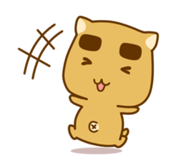 Eyebrow Doggy sticker #177602