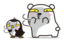 AAUGH! Polar bear & Penguin sticker #178002