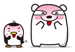 AAUGH! Polar bear & Penguin sticker #178004