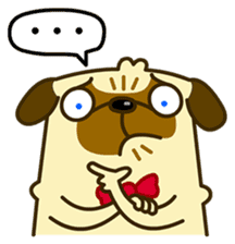 Pug Boo dog's Life sticker #178083