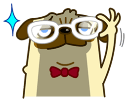 Pug Boo dog's Life sticker #178087