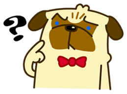 Pug Boo dog's Life sticker #178092