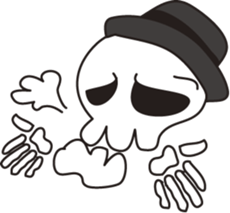 Skull life ver.1 sticker #178256