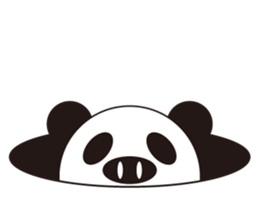 circle face 4 pig-panda sticker #179165