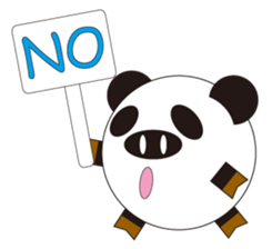 circle face 4 pig-panda sticker #179173