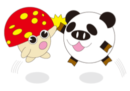 circle face 4 pig-panda sticker #179178