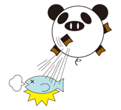 circle face 4 pig-panda sticker #179181