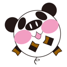 circle face 4 pig-panda sticker #179188