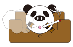 circle face 4 pig-panda sticker #179199