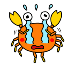 naughty crab sticker #180575