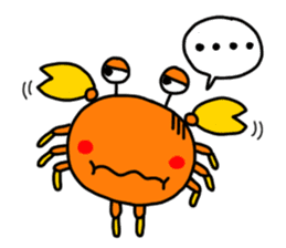 naughty crab sticker #180577