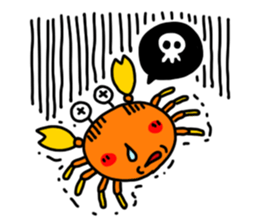 naughty crab sticker #180585