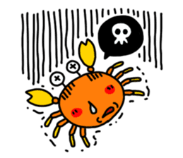 naughty crab sticker #180585