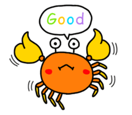 naughty crab sticker #180595